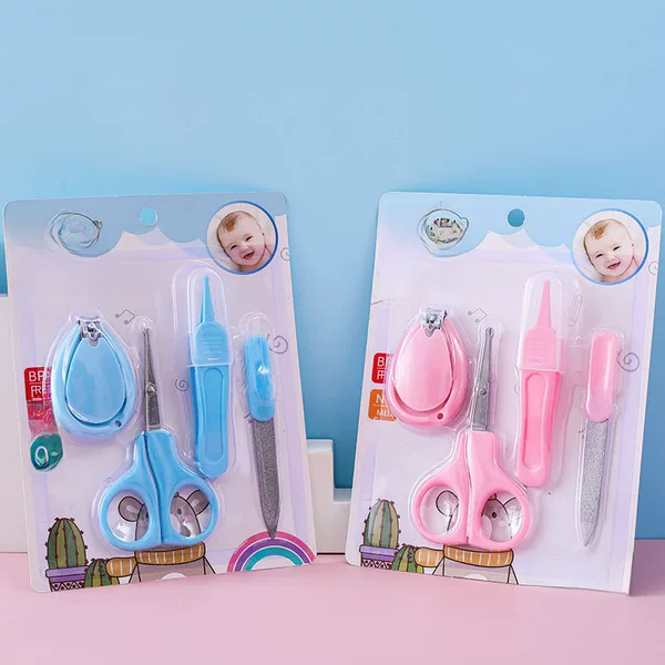 4-Piece Baby Nail Clipper Set, Baby Manicure Care Set, Anti-Pinch Nail Clipper Nail Clipper Tool