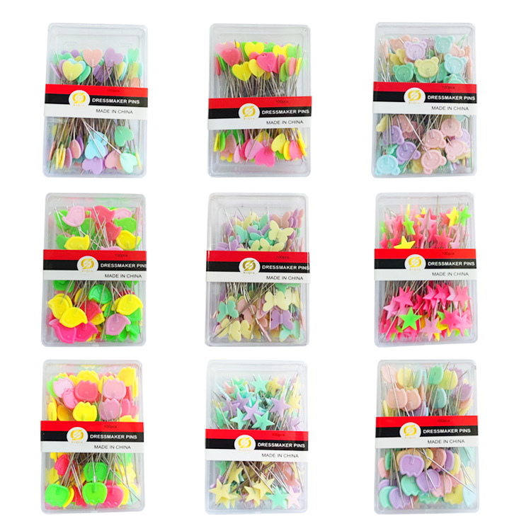 pp boxed positioning pins bow tie pins hand sewing patchwork fixing butterfly positioning pins