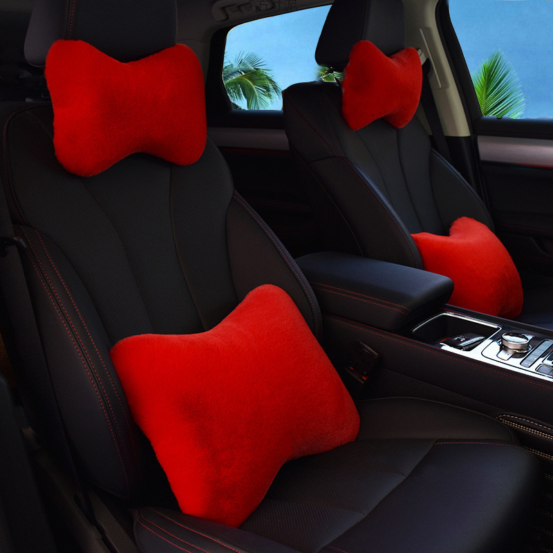 자동차 봉제 머리 받침 베개 자동차 목 베개 자동차 요추 베개 자동차 뼈 머리 받침 목 보호 자동차 인테리어 용품