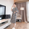 Summer brand small design long skirt, T-shirt dress, Korean style, with short sleeve