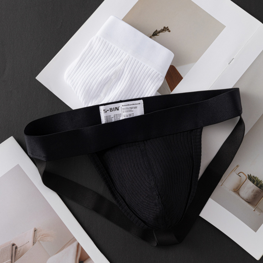 Slip bikini sexy da uomo in cotone traspirante u-convex_voghion.com