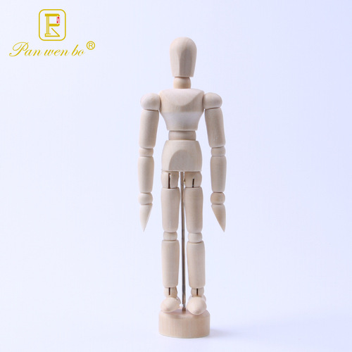 Panwen Bohe Wooden Doll Art Comics Imitation Human Body Flexible Joints Human Sketch Wooden Figure Wooden Ornaments Wholesale