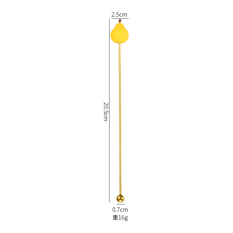 304 소재 19CM 배젓는 막대 [골드]