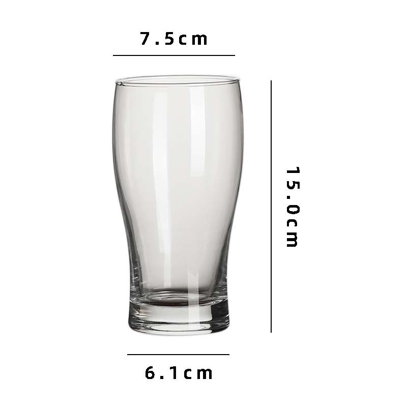 Taza de cerveza artesanal de cintura grande capacidad cintura de vidrio bar KTV taza de cerveza comercial taza de cerveza de trigo
