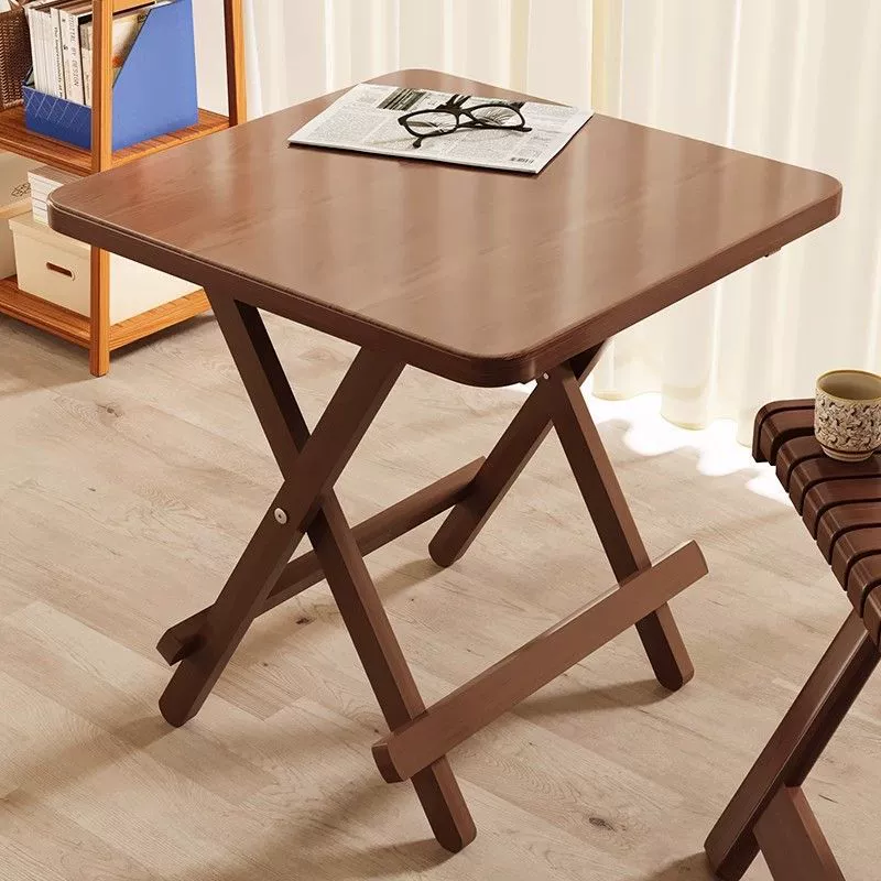 Складной стол, домашний обеденный стол, портативный круглый стол на открытом воздухе, чайный столик, простой обеденный стол и стулья для аренды небольшой квартиры.