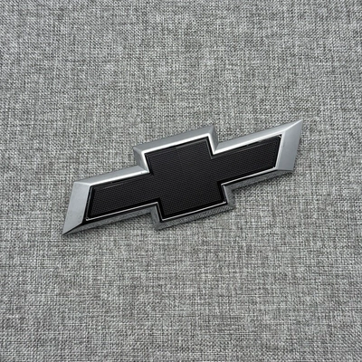 Cross Logo Replacement, Blackened — Car logo - back-mark-silver-black