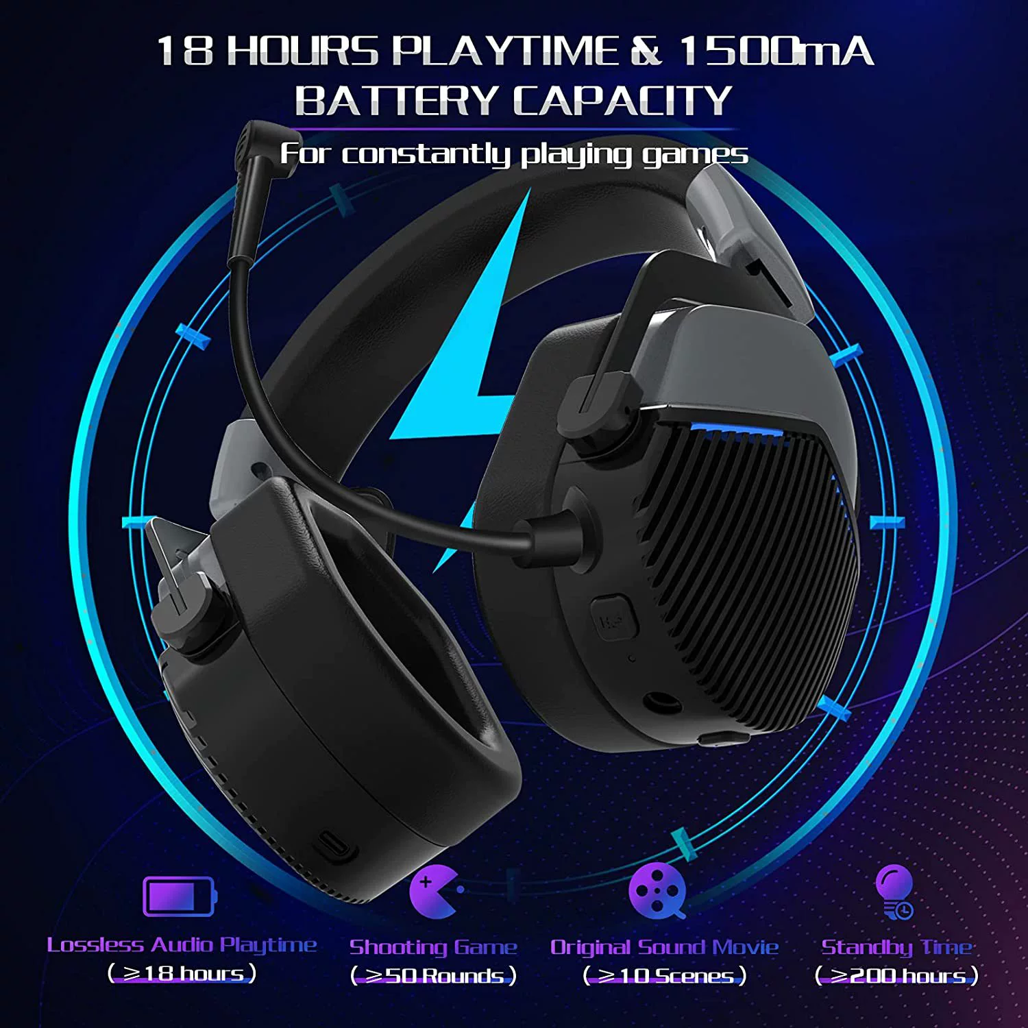 BEAVIOO Hw02 5.8G беспроводные игровые наушники нулевое задержка наушники наушники кросс -бордер частная модель производитель
