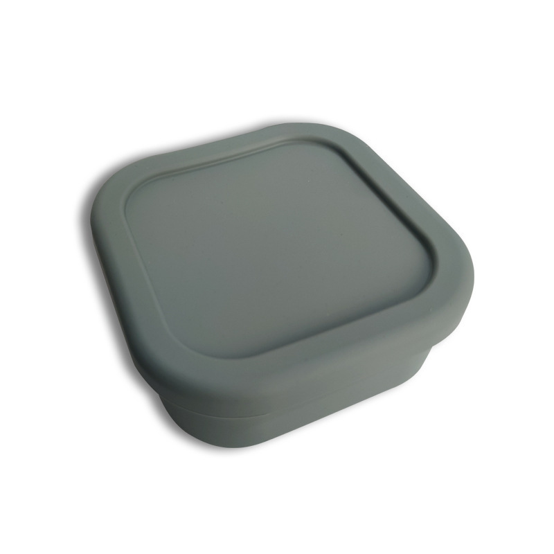 Caja de almuerzo de silicona de estilo japonés sellada horno de microondas trabajador de oficina Bento caja de almuerzo de estudiante portátil caja de almuerzo integrada de tres rejillas