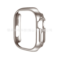 Suitable for AppleWatch Ultra watch case, Apple PC half-shell tempered film Ultra2 waterproof protective cover