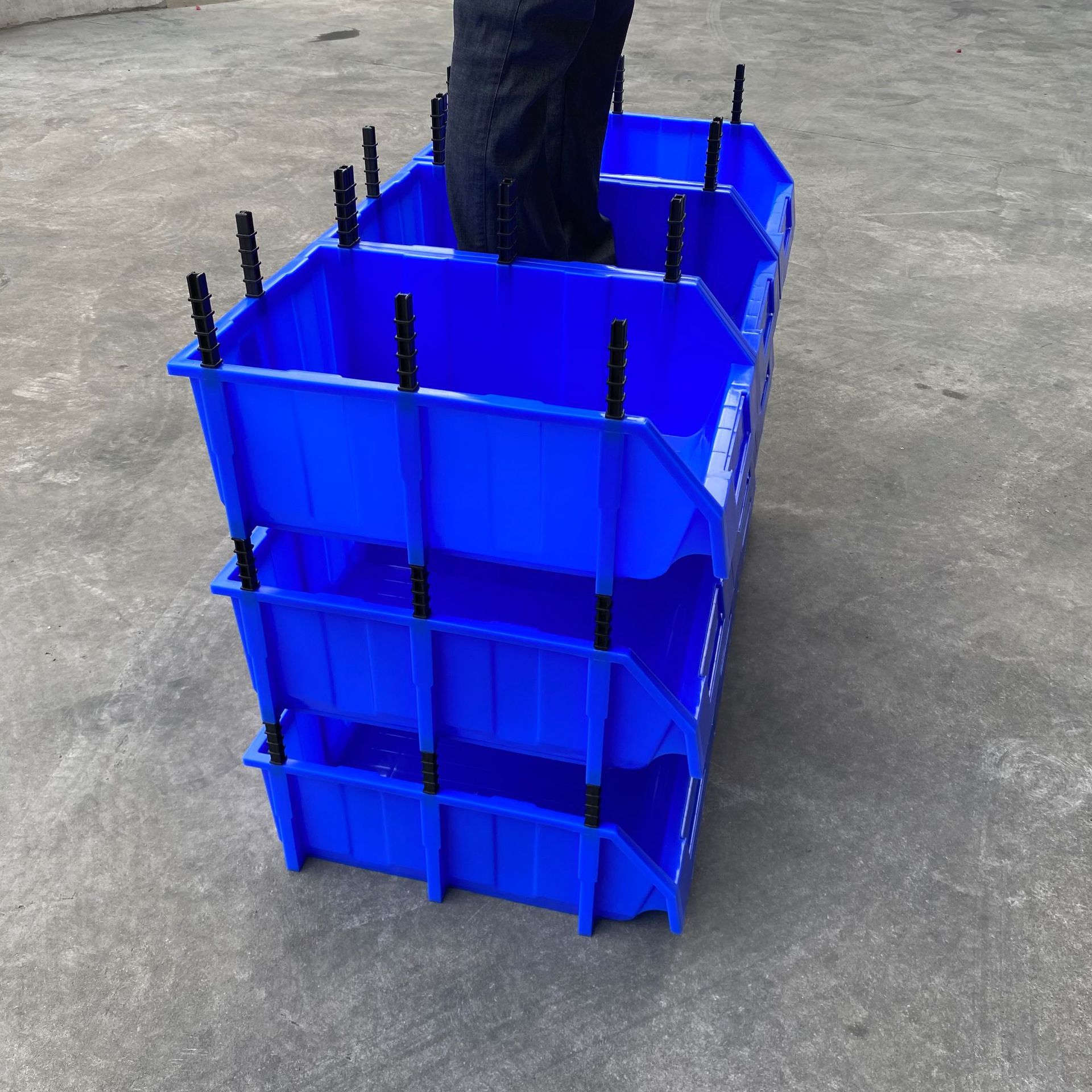 厂家现货A6A7A5A4A3电商货架物料盒 斜口塑料盒 仓库斜口塑胶框