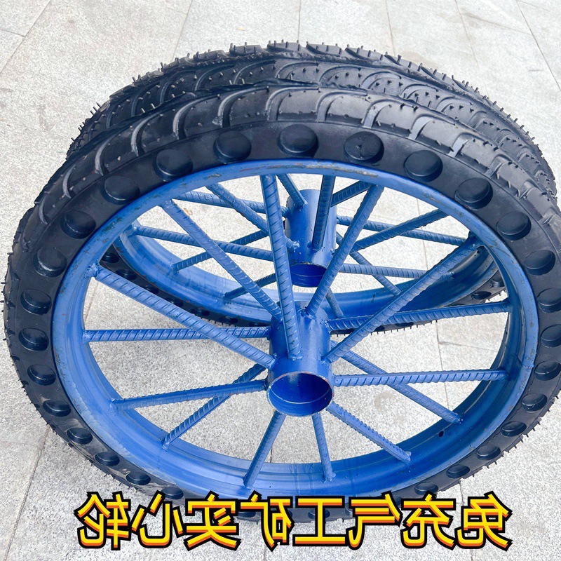 厂家批发工地手推车轮胎.-建筑劳动车实心轮子板车斗车架子