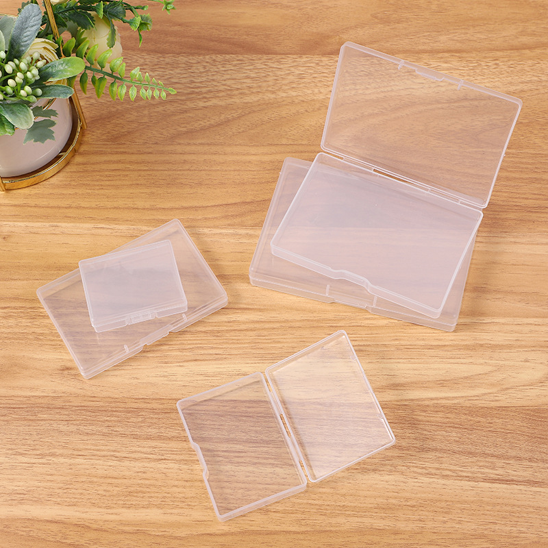 名刺の長方形のプラスチックの平たい箱の砂糖の紙のもち米の紙の包装箱の部品の箱の電子の部品の箱のカードの箱の空の箱