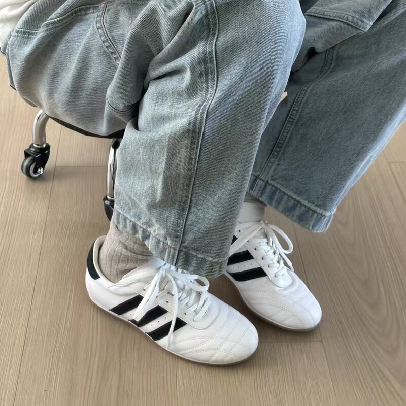 Pure Original Taekwondo Casual Thin-Soled Taekwondo Cultural Sneakers Women's Adidas Training Shoes Jennie Moral Training Shoes