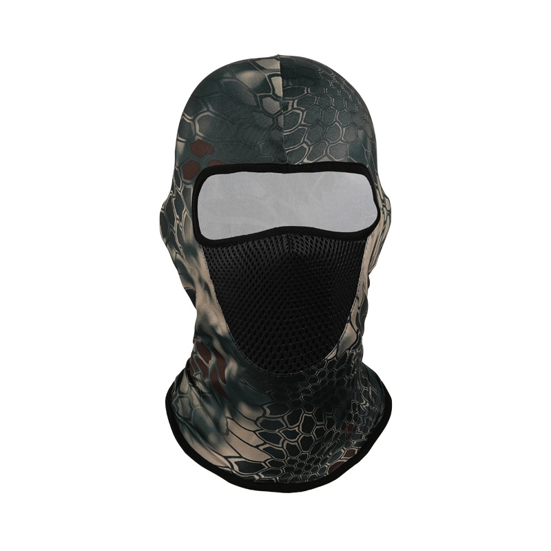 Sombrero estampado de seda de hielo, casco de ciclismo de camuflaje, mascarilla transpirable de primavera y verano, revestimiento, mascarilla de bicicleta, casco, sombrero