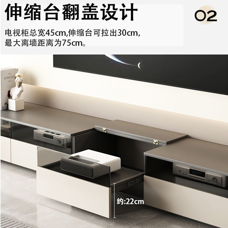 Laser Tv Special Cabinet Modern Simple Floor-Standing Small Apartment Living Room Hisense Fengmi Projector Telescopic Table Cabinet