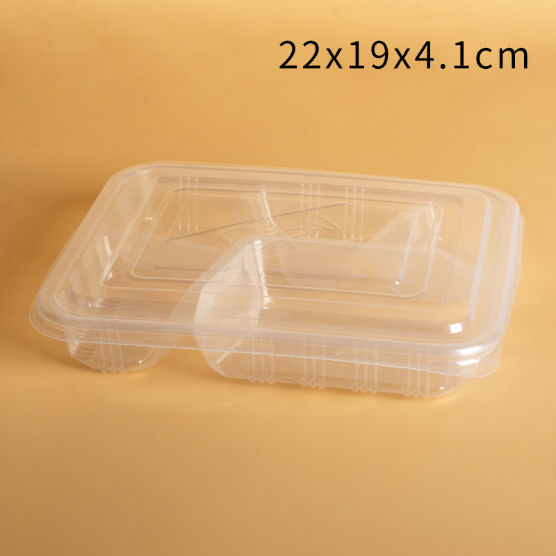 Cajas de almuerzo desechables Gepai con tres, cuatro y cinco compartimentos, cajas para comida rápida, cajas para llevar con múltiples compartimentos, cajas bento al por mayor.