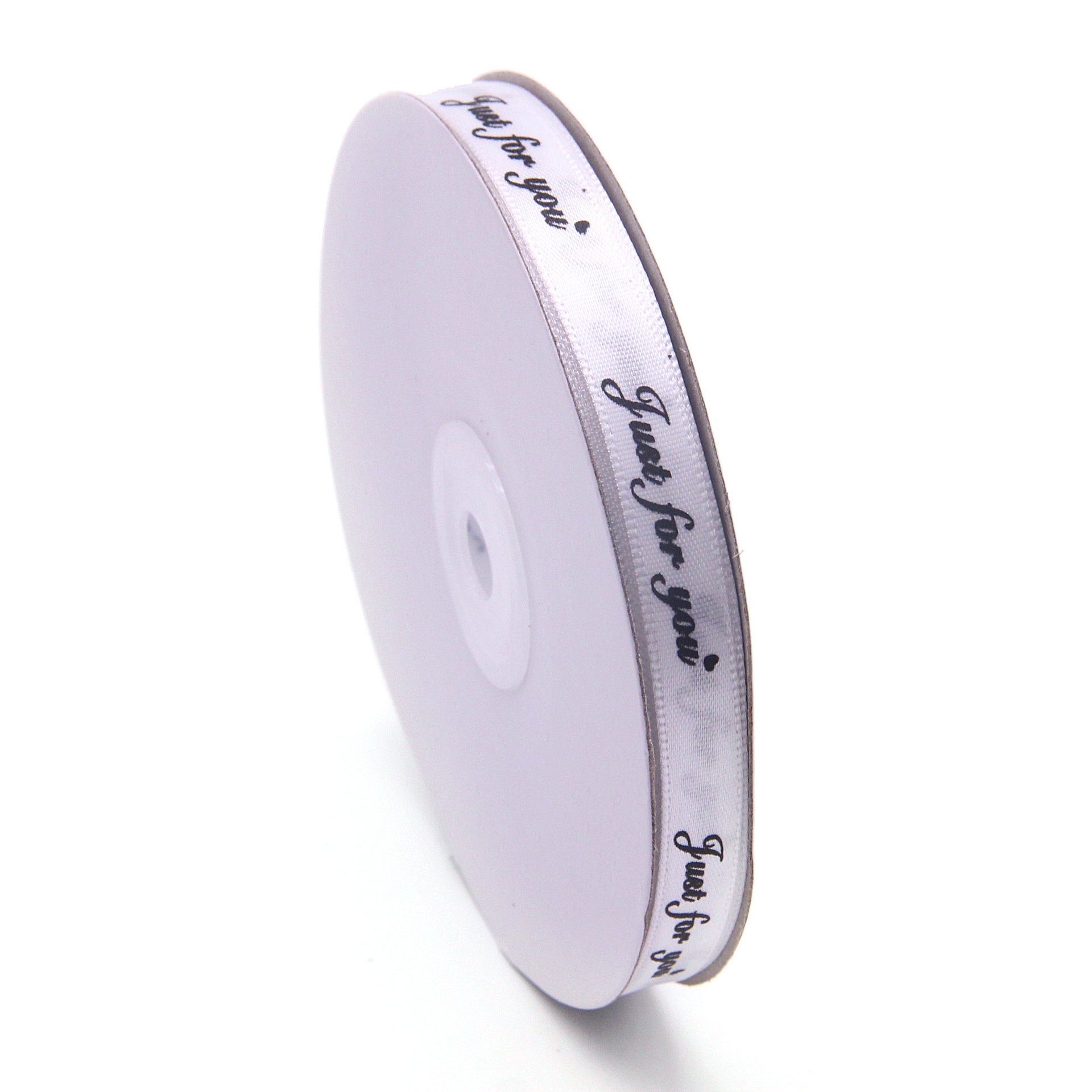 En stock 1cm solo para usted impresión cinta de poliéster regalo DIY embalaje inglés carta cinta streamer