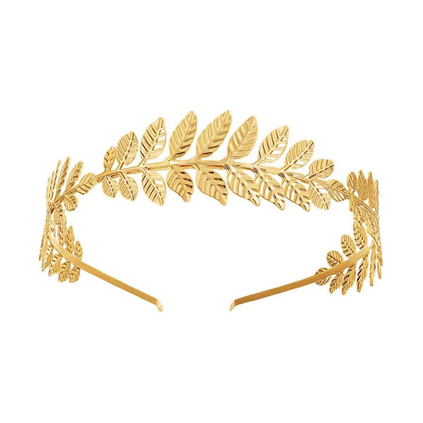 golden headband for bride