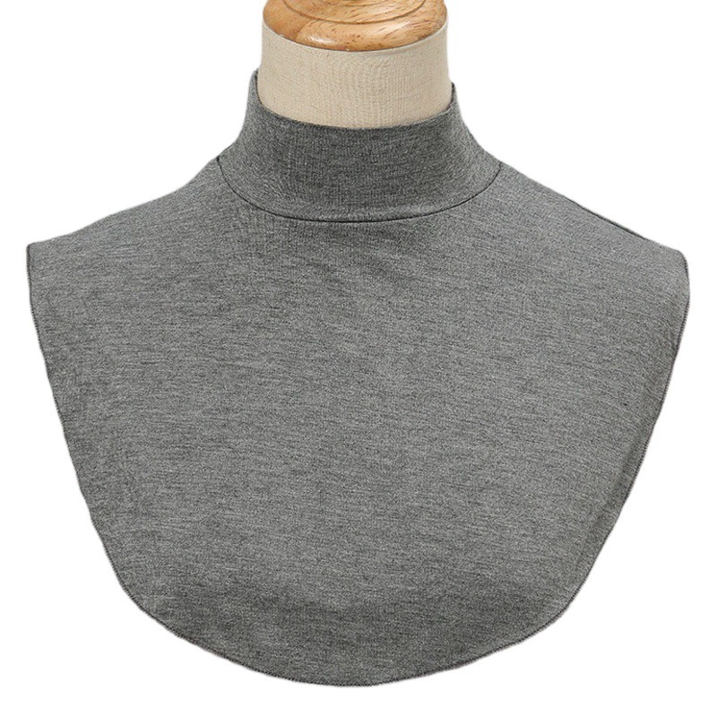 Новая Европейская и американская крышка рубашки с искусственным воротником модальный шарф с искусственным воротником монохромная Базовая крышка рубашки Женская Иу прямые продажи с фабрики