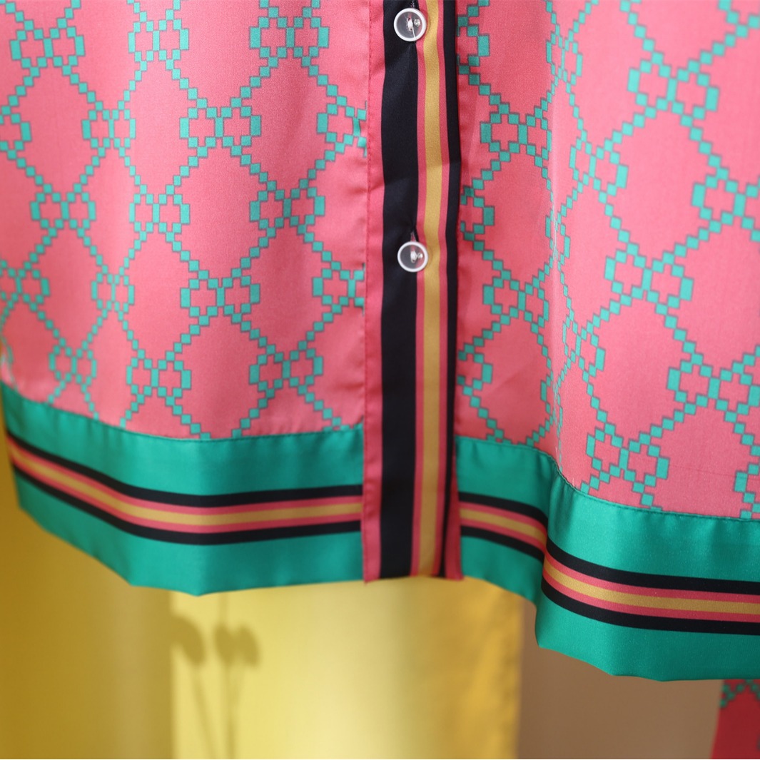 여성용 실크 잠옷 봄, 여름 얇은 홈웨어 반팔 가디건 아이스 실크 봄, 가을 대형 하이 엔드 슈트