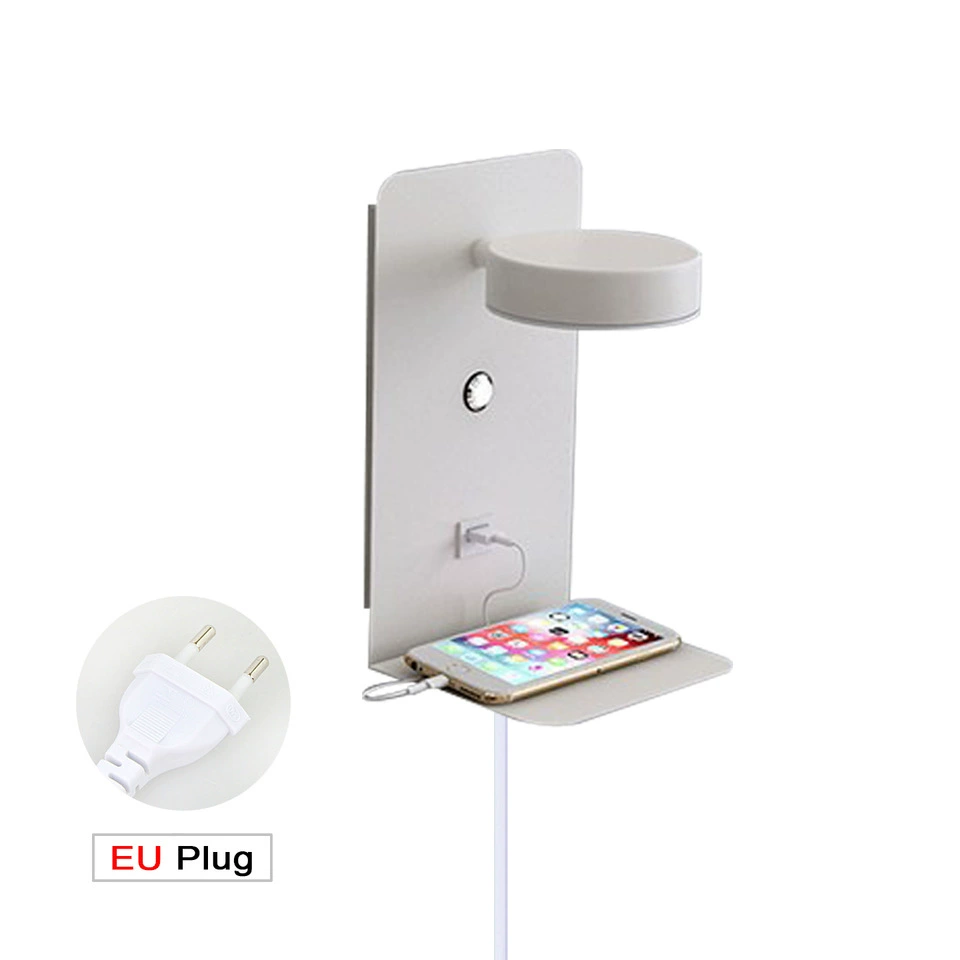 Touch sconce, LED minimalistic reading, lantern for bed, three colors, light luxury style