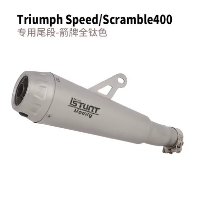 Motorcycle exhaust pipe exhaust system modification - speedscramble400x-special-tail-section-arrow-titanium-color-version