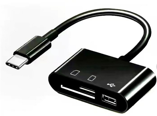 国境を越えた汎用OTGカードリーダーtype-c転送外付けusbメモリtfカードカメラsdカード携帯電話パソコン三合一|undefined