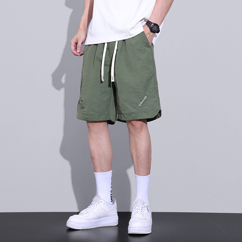 Trendy Summer Men's Shorts Thin Five-Point Shorts Loose Versatile Sports Pants