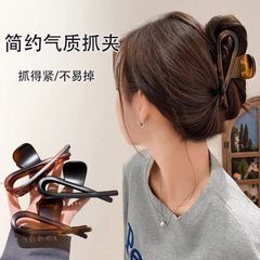 高端鱼尾复古抓夹女2025新款高级感鲨鱼夹大号发夹后脑勺简约百搭