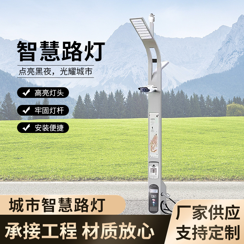 工程市政综合路灯智慧城市道路交通监控安防杆智能照明灯智慧照明