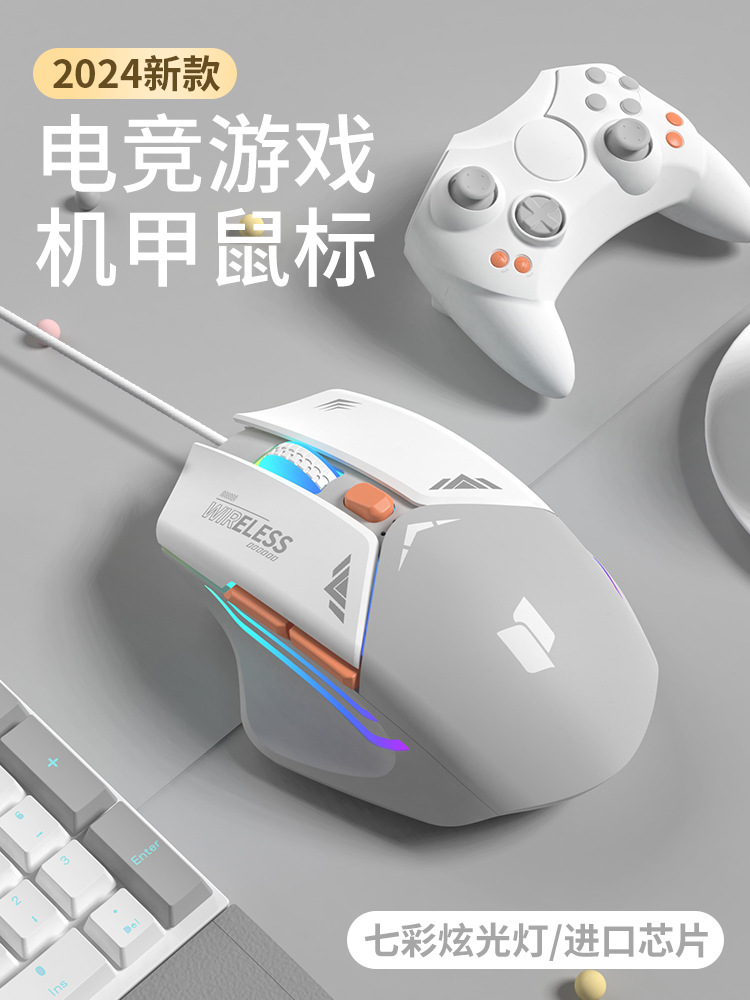 Mouse Wired Silent Mechanical Game E-Sports Cf Office Silent USB Desktop Laptop Wholesale