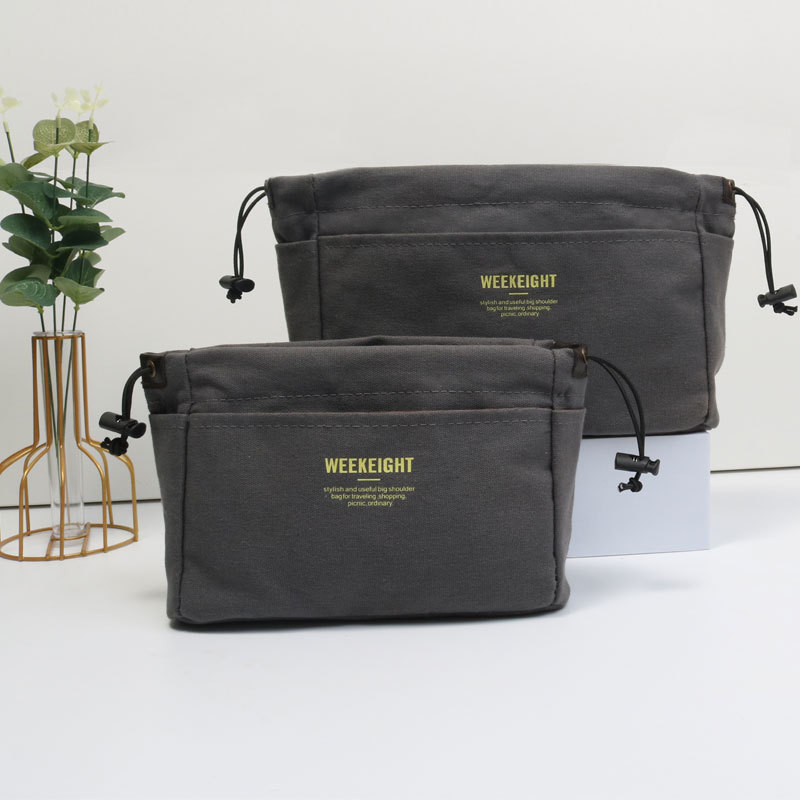 Amazon en stock bolsa de lona simple bolsa práctica bolsa mediana bolsa de almacenamiento de viaje bolsa de cosméticos Portátil Bolsa de organización de la momia