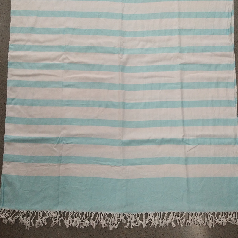 Toallas transfronterizas absorbentes gran tamaño toallas de baño de punto rayas bordadas toallas de playa turcas algodón al por mayor