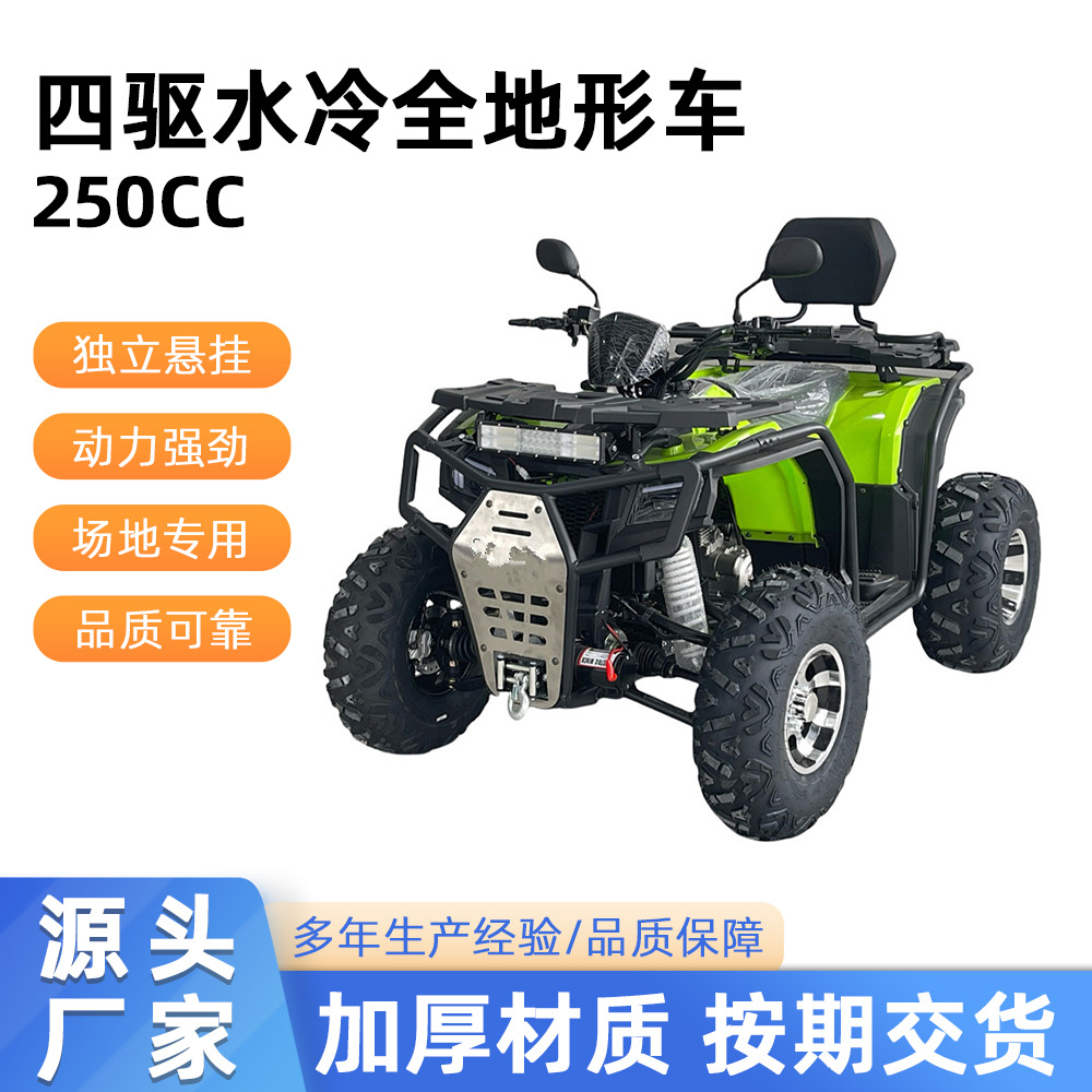 Vehículo Todoterreno de 250 cc con Tracción en las Cuatro Ruedas, Refrigerado por Agua, para Adultos, Motocicleta Todoterreno para Montaña y Playa