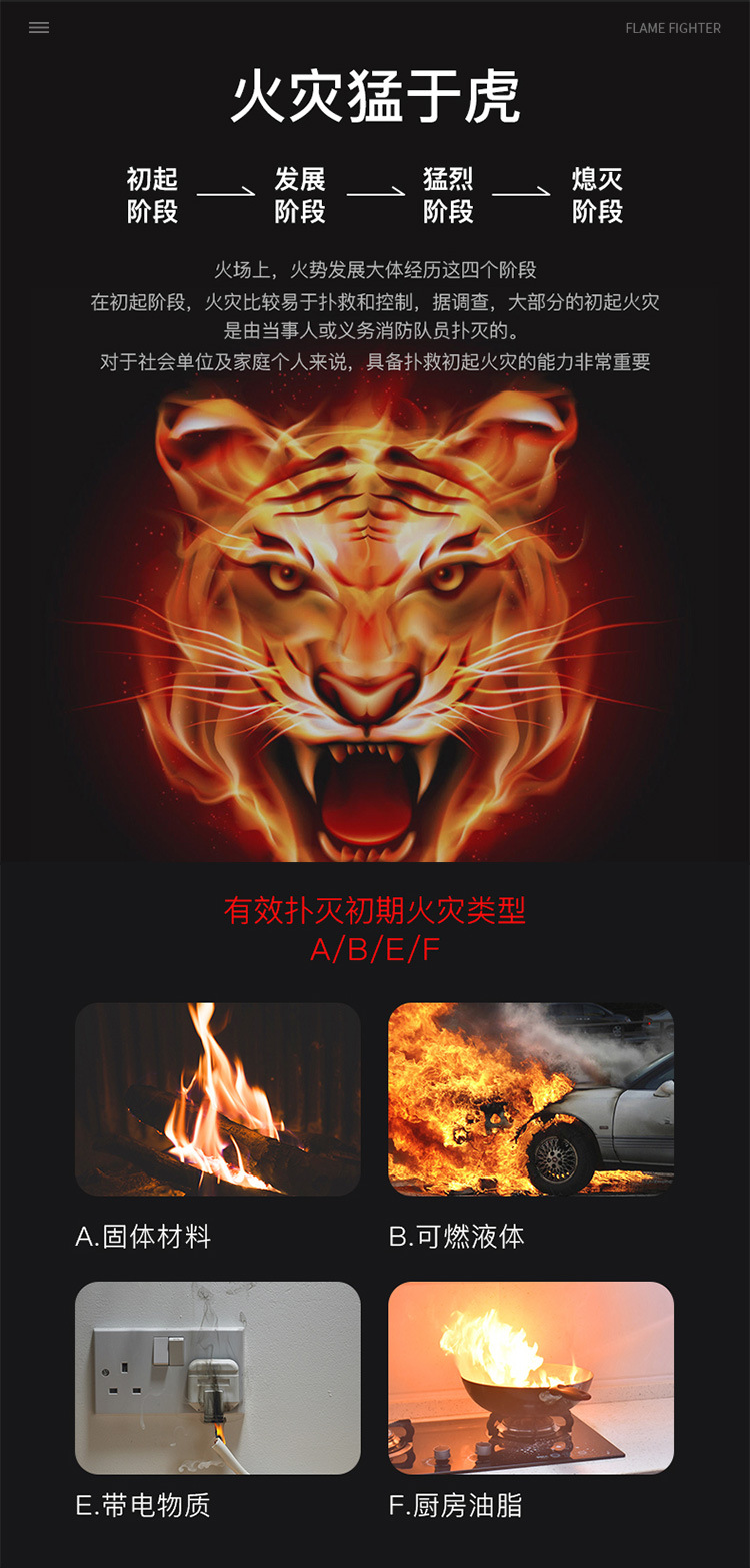 Fire Warrior Vehicle-mounted Fire Extinguisher Vehicle Fire Annual Inspection Equipment Household Small Portable Water-based Fire Extinguisher