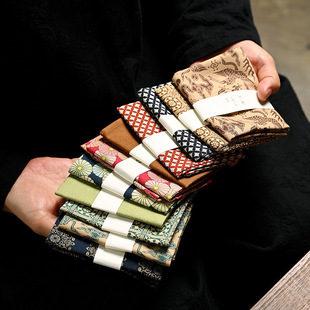 New Chinese Style Tea Towel Tea Ceremony Zen Towel Tea Set Tea Cloth Absorbent Tea Table Cotton Linen Tea Table Pot Raising Towel Tea Art Cushion Cloth