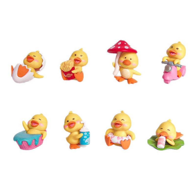 Micro paisaje creativo Happy Duck Car Aromaterapia Aire acondicionado Salida de aire Decoración de automóvil Accesorios de decoración de automóvil Daquan