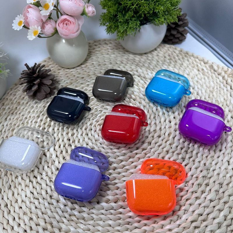 Apple airpods 2/3世代ソフトシェルTPUイヤホンケースairpods4 Bluetoothイヤホンケース透明カラーに適しています。|undefined
