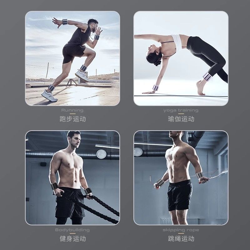 Brazalete de peso de silicona transfronteriza peso ajustable pulsera brazalete de pie manga de yoga bolsa de arena cinturón de gravedad