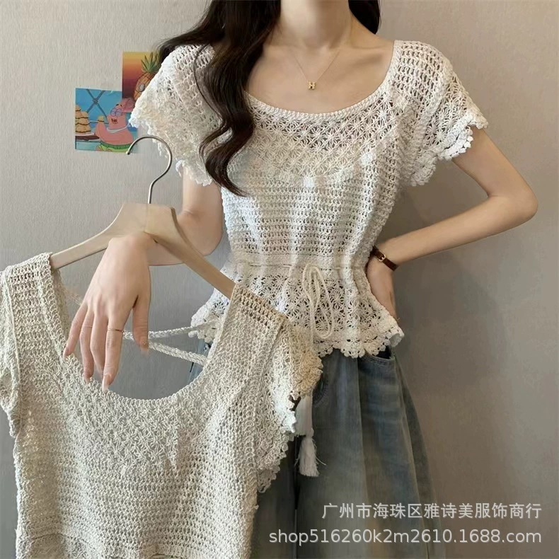 Путешествие, отдых, ветер, носить с открытой спиной, сплетенный топ