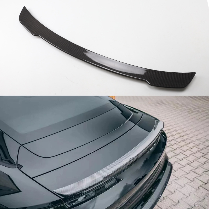 Suitable for Porsche Horche Taycan 2020 Carbon Fiber Car Rear Wing Fixed Wind Wing Spoiler