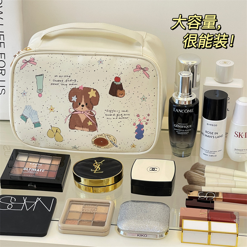 Bolsas de maquillaje originales para mujeres 2025, nuevas bolsas de maquillaje de gran capacidad, cajas de maquillaje, bolsas de maquillaje de viaje, cepillos de maquillaje, bolsas de almacenamiento de maquillaje