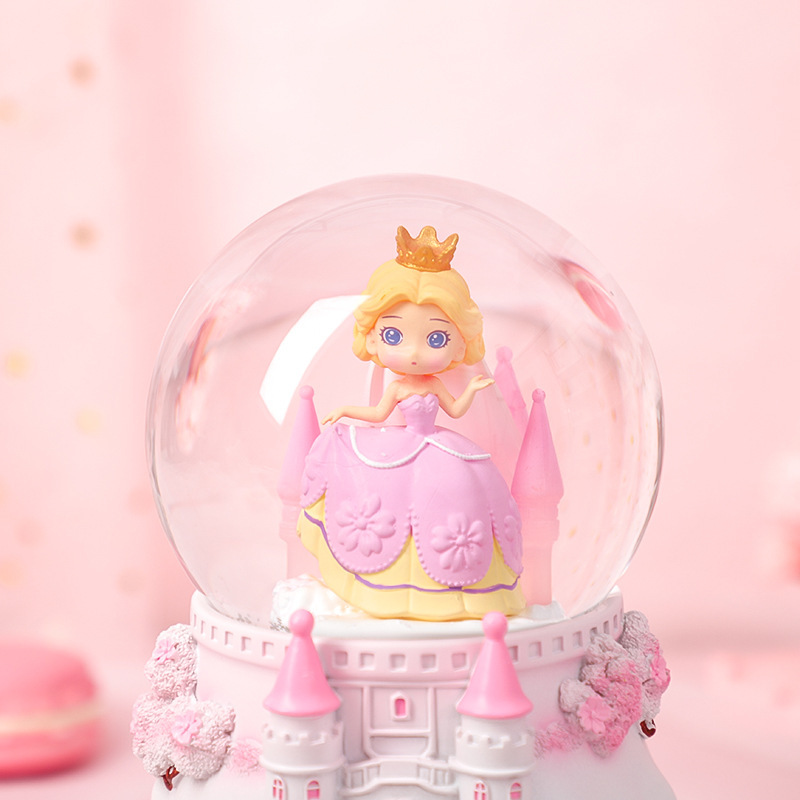 ガーリーハートかわいいプリンセスクリスタルボール漫画城オルゴールデスクトップ装飾装飾品学生誕生日ギフト|undefined