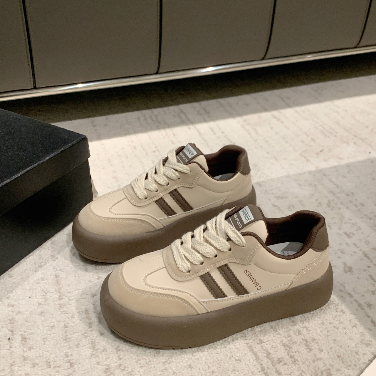 브라운 싱글 안감