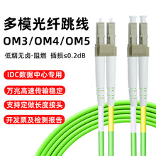 电信级万兆光纤跳线LC-LC多模双芯OM3/OM4 50/125尾纤LSZH材质