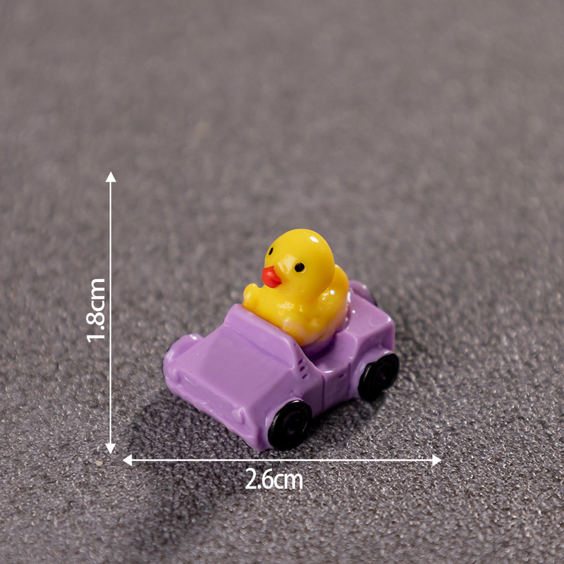 苔マイクロ風景かわいい車の小さなアヒルかわいいミニチュアシーン手作り diy 樹脂アクセサリー小さな装飾品|undefined