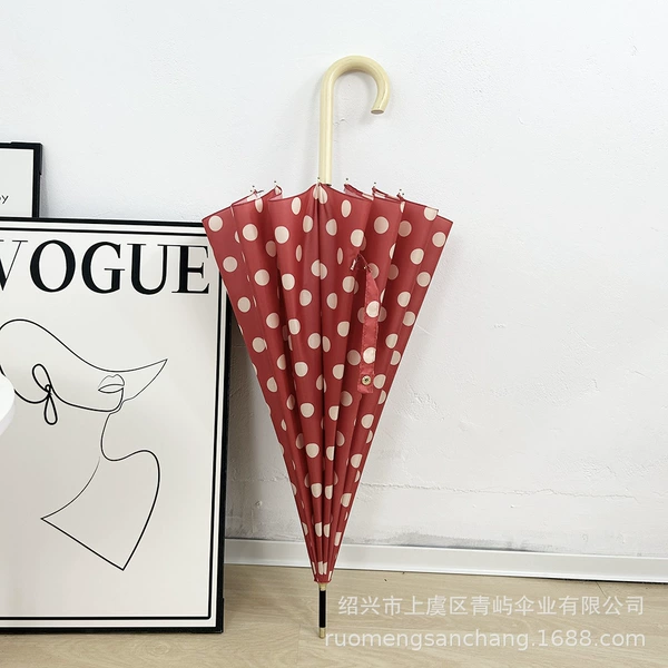 16 bone burgundy dots, rainproof, black glue-free