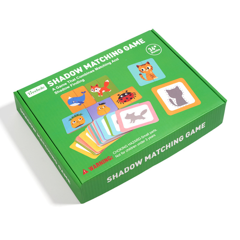 幼児向けの新しいクロスボーダー製品、影探しパズル、動物ボードゲーム、親子インタラクティブカードゲーム、赤ちゃん知育玩具|undefined