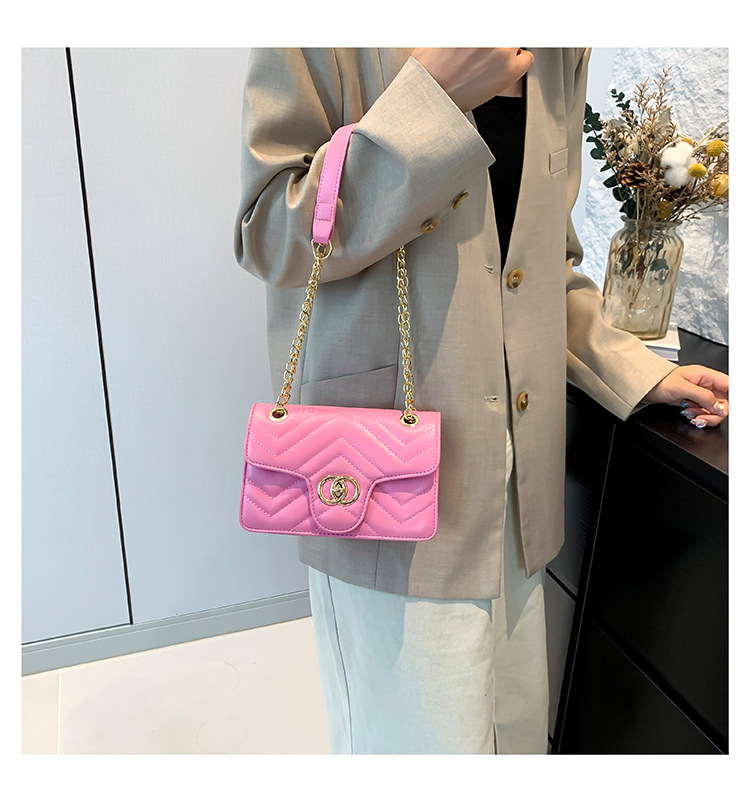 Fashion chain crossbody for women 2024 new high-end niche shoulder bag, fragrant style diamond grid small square bag_voghion.com