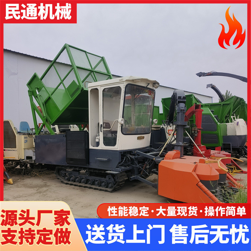 履带式圆盘青储机青绿牧草秸秆收割机驾驶室圆盘型青储饲料收获机